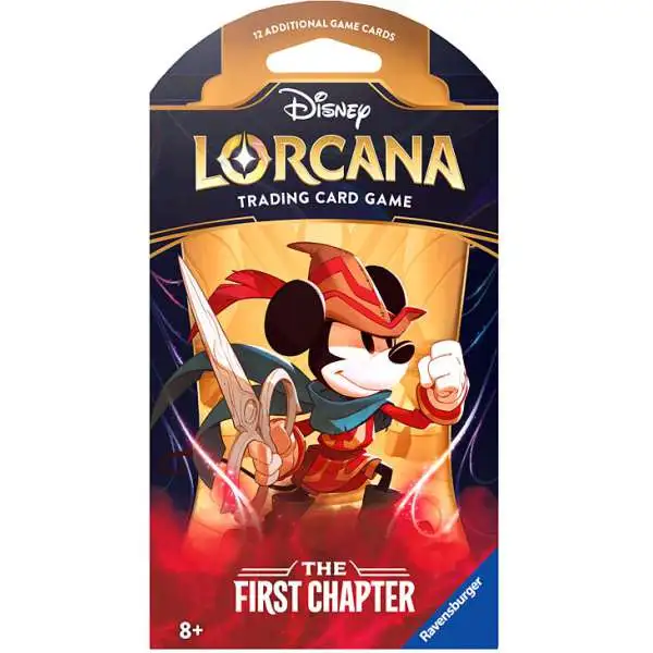 Disney Lorcana Trading Card Game The First Chapter SLEEVED Booster Pack [12 Cards]