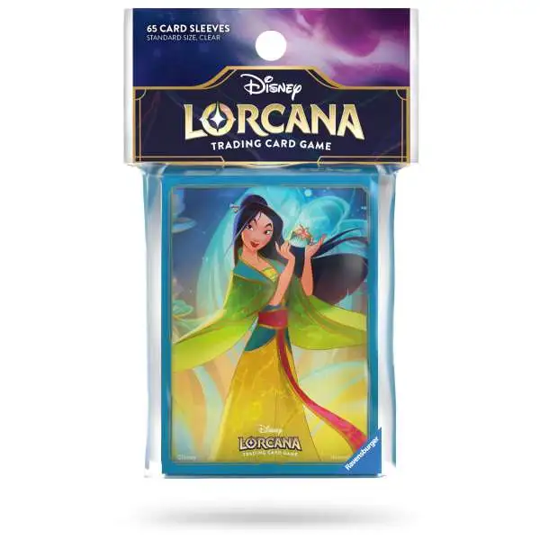 Disney Lorcana Trading Card Game Fabled Mulan Card Sleeves [65 Sleeves]