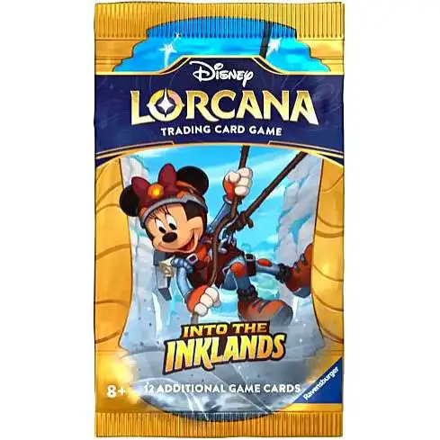Disney Lorcana Trading Card Game Into the Inklands Booster Pack [12 Cards]
