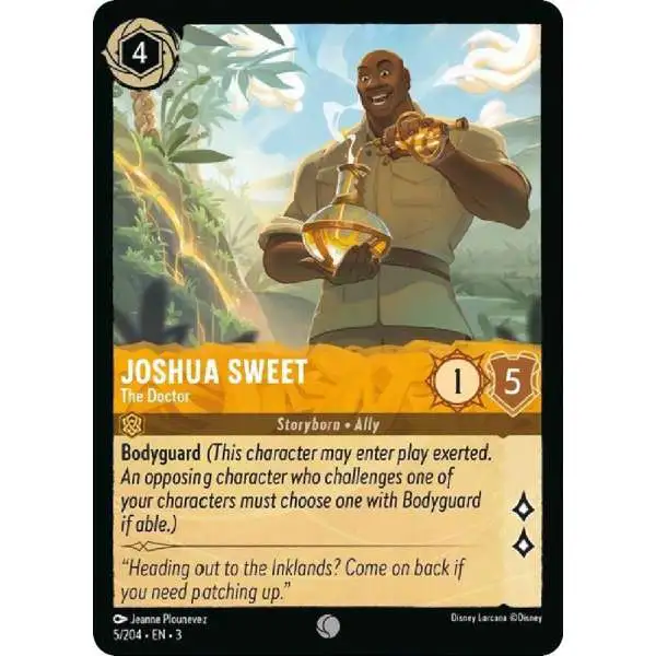 Disney Lorcana Trading Card Game Into the Inklands Common Joshua Sweet - The Doctor #5