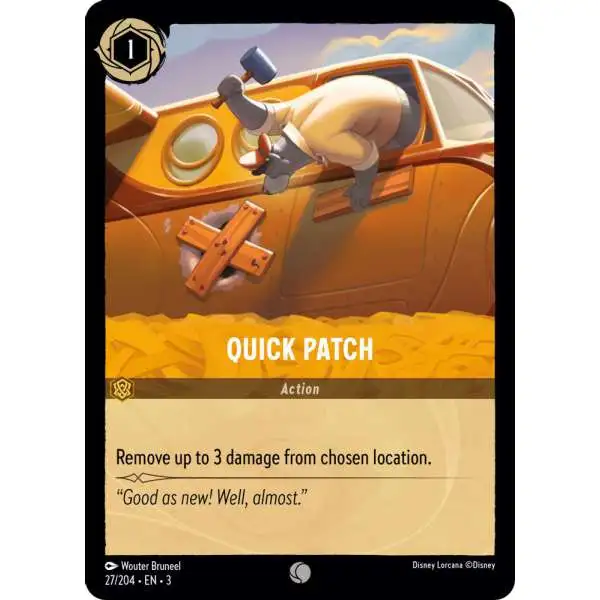 Disney Lorcana Trading Card Game Into the Inklands Common Quick Patch #27