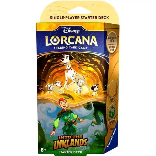 Disney Lorcana Trading Card Game Into the Inklands Amber & Emerald Starter Deck [60 Cards]