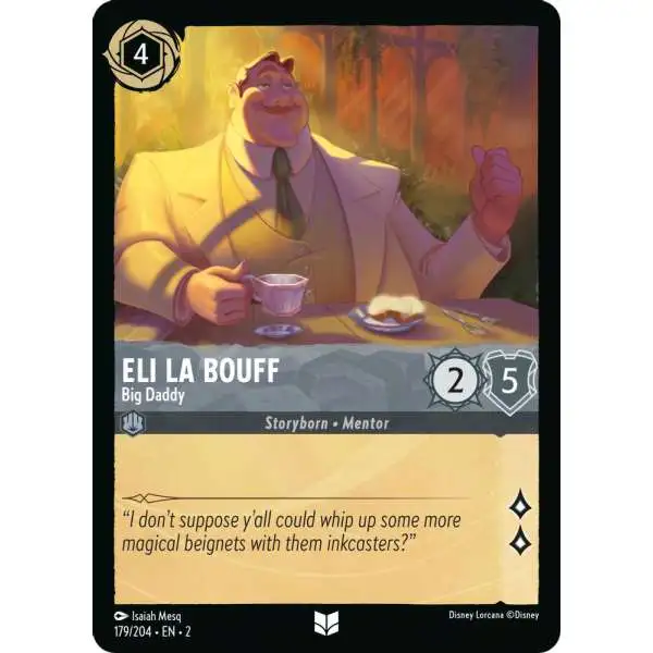 Disney Lorcana Trading Card Game Rise of the Floodborn Uncommon Eli La Bouff - Big Daddy #179