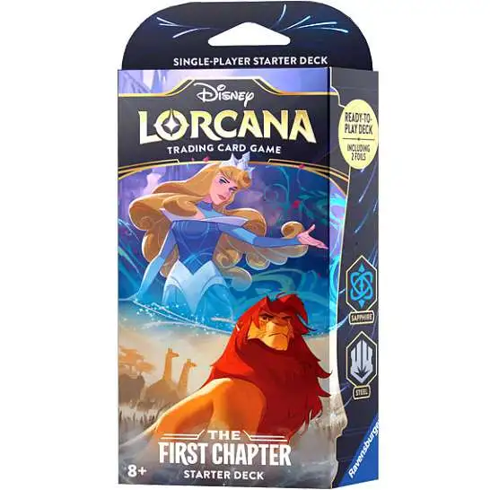 Disney Lorcana Trading Card Game The First Chapter Sapphire & Steel Starter Deck [60 Cards]