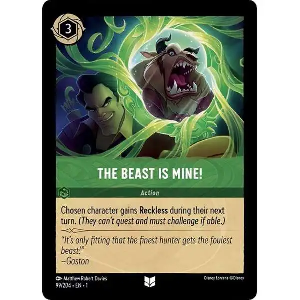 lorcana beast card 2023 Disney TCG Rise of the Floodborn #210/204 Frustrated Designer (136/204) Disney Lorcana 210/204 -Beast, Relentless