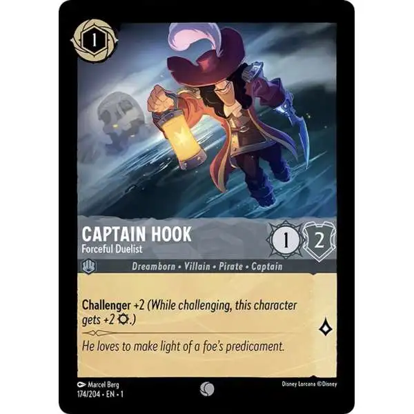 captain hook lorcana card - Azurite Sea - - Underhanded (Rare) this character gets +2 Strength.) Property Disney LORCANA: FIRST CHAPTER TCG
