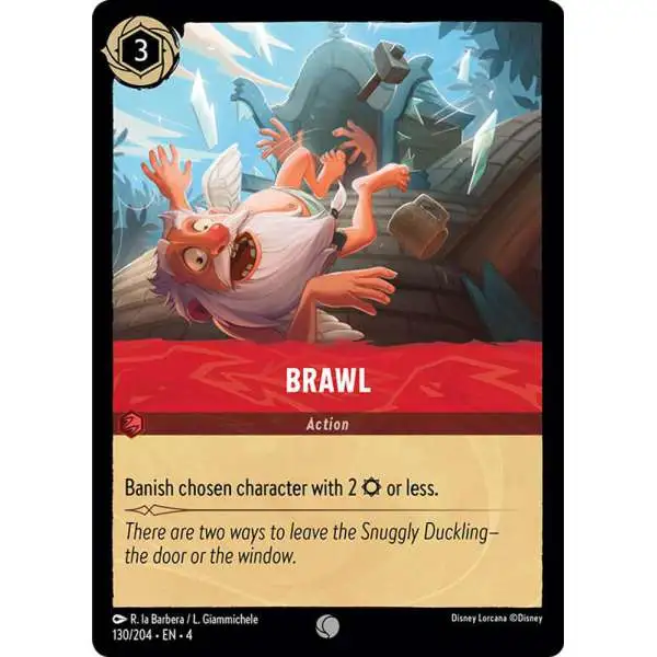Disney Lorcana Trading Card Game Ursula's Return Common Foil Brawl #130