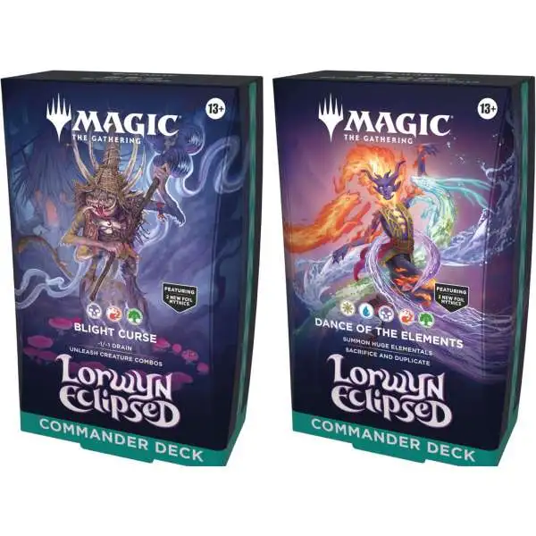 MtG Lorwyn Eclipsed Set of 2 Commander Decks (Pre-Order ships January)
