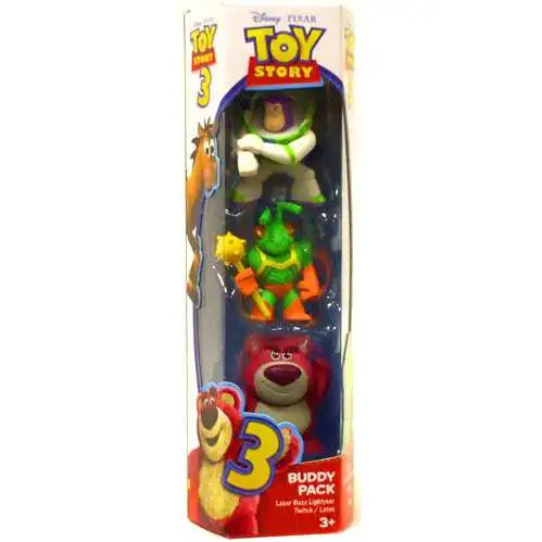 Toy Story 3 Lotso, Laser Buzz Lightyear Twitch Mini Figure 3-Pack