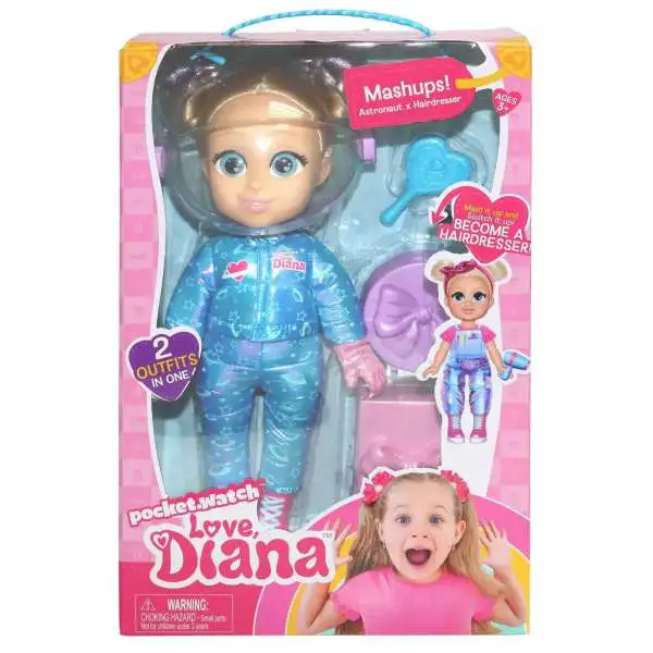 Love, Diana Mashups! Astronaut & Hairdresser 13-Inch Doll