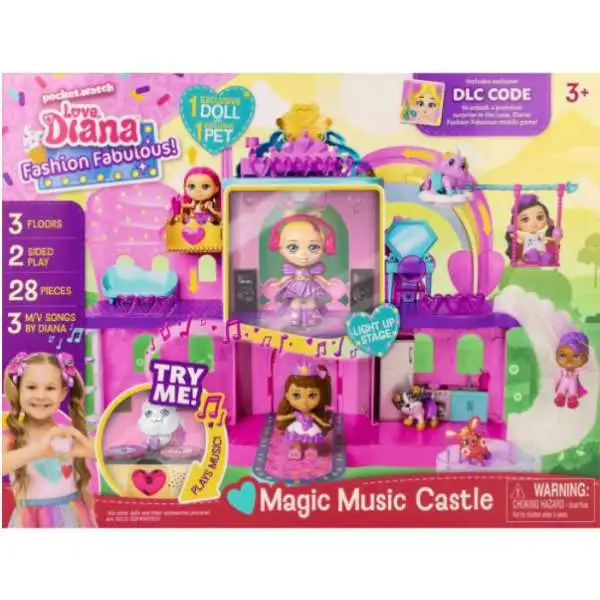 Love, Diana Magic Music Castle Playset