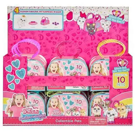 Love, Diana Fashion Fabulous! Collectible Pet 3.5-Inch Mystery Box [12 Packs]