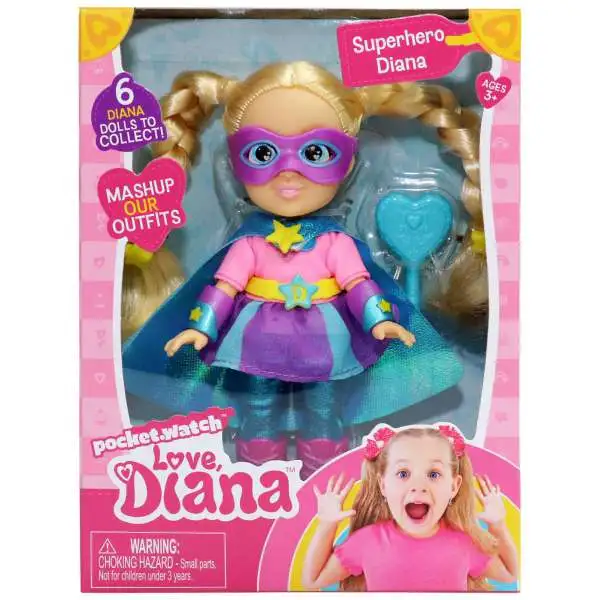 Love, Diana Superhero Diana 6-Inch Doll