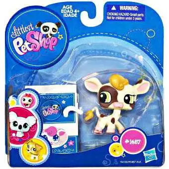 Littlest Pet Shop 2010 Assortment A Series 3 Cow Figure #1457 [Milk Container]