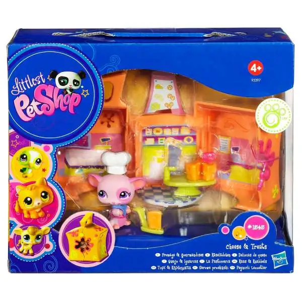 Littlest Pet Shop Pets on the Go Mouse Mini Pet Carrier Play Set [Cheese & Treats]