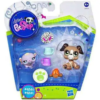 Littlest Pet Shop Hamster & Boxer Figure 2-Pack [2530, 2531]