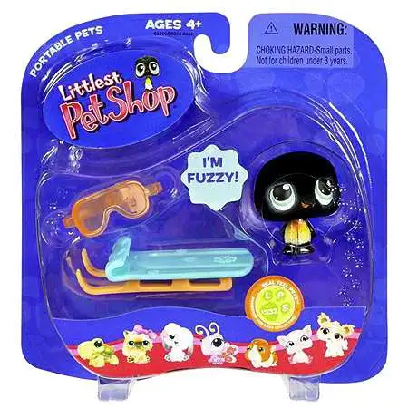 Littlest Pet Shop Portable Pets Penguin Figure #333 [With Sled, Loose]