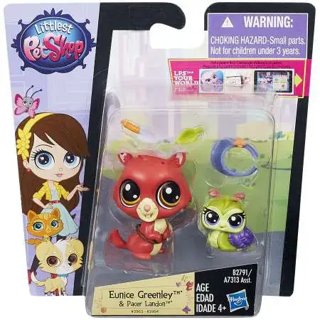 Littlest Pet Shop Pets in the City Eunice Greenley & Pacer Landon Figure 2-pack [Loose]