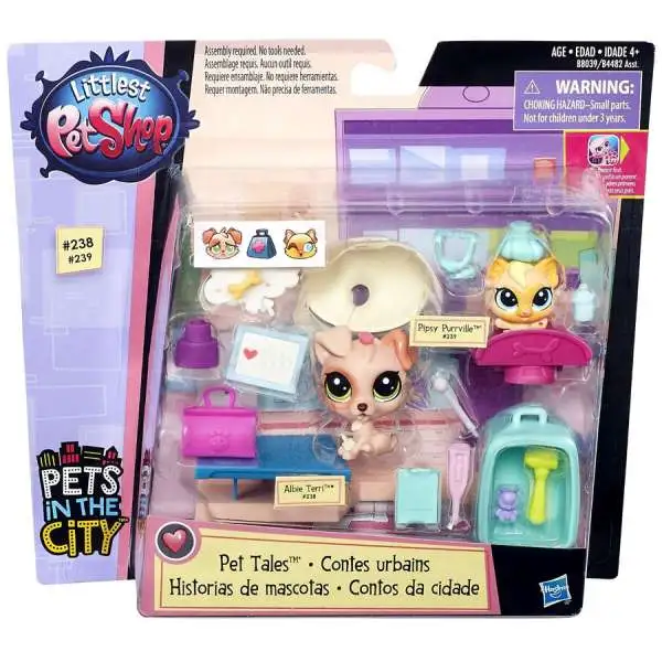 Littlest Pet Shop Pets in the City Vet Clinic Playset [Pet Tales, Damaged Package]