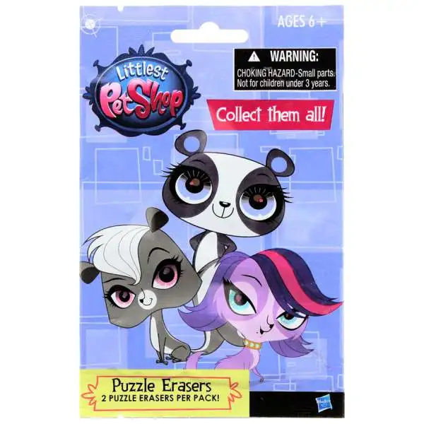 Littlest Pet Shop Puzzle Erasers Mystery Pack