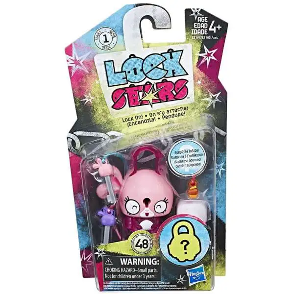 Lock Stars Pink Bunny Figure