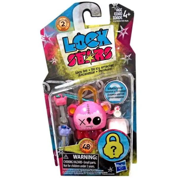 Lock Stars Series 2 Pink Frankenbear Figure