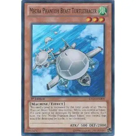YuGiOh Trading Card Game Lord of the Tachyon Galaxy Super Rare Mecha Phantom Beast Turtletracer LTGY-EN000