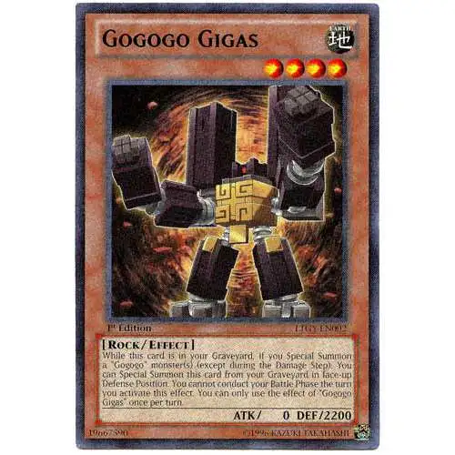 YuGiOh Trading Card Game Lord of the Tachyon Galaxy Rare Gogogo Gigas LTGY-EN002