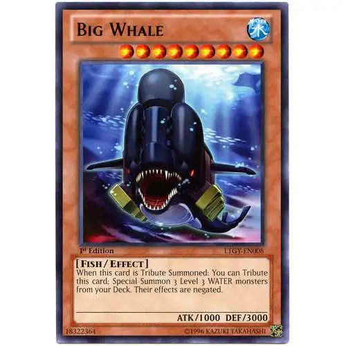 YuGiOh Trading Card Game Lord of the Tachyon Galaxy Rare Big Whale LTGY-EN008