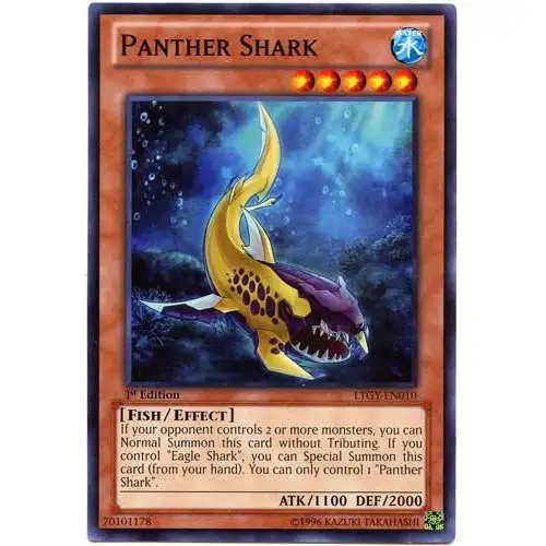 YuGiOh Trading Card Game Lord of the Tachyon Galaxy Common Panther Shark LTGY-EN010