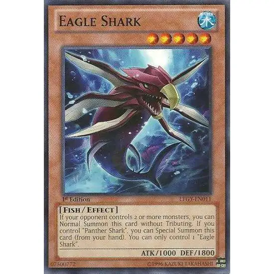 YuGiOh Trading Card Game Lord of the Tachyon Galaxy Common Eagle Shark LTGY-EN011