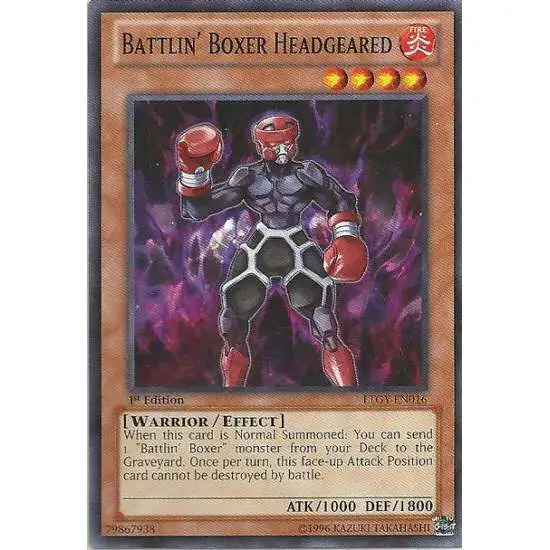 YuGiOh Trading Card Game Common Battlin' Boxer - Headgear LTGY-EN016