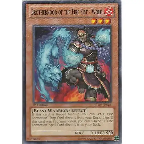 YuGiOh Trading Card Game Lord of the Tachyon Galaxy Common Brotherhood of the Fire Fist - Wolf LTGY-EN026