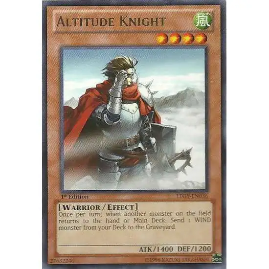 YuGiOh Trading Card Game Lord of the Tachyon Galaxy Rare Altitude Knight LTGY-EN036