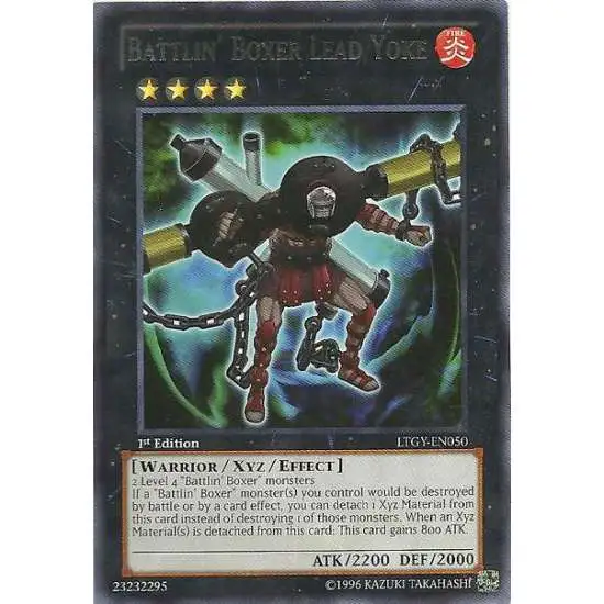 YuGiOh Trading Card Game Lord of the Tachyon Galaxy Rare Battlin' Boxer Lead Yoke LTGY-EN050