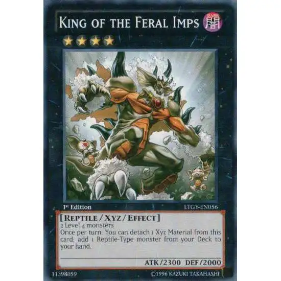 YuGiOh Trading Card Game Lord of the Tachyon Galaxy Common King of the Feral Imps LTGY-EN056