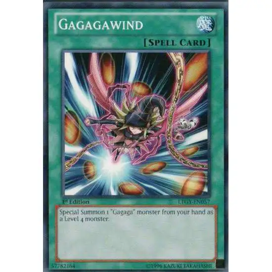 YuGiOh Trading Card Game Lord of the Tachyon Galaxy Common Gagagawind LTGY-EN057