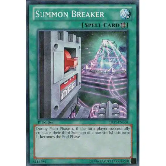 YuGiOh Trading Card Game Lord of the Tachyon Galaxy Common Summon Breaker LTGY-EN068