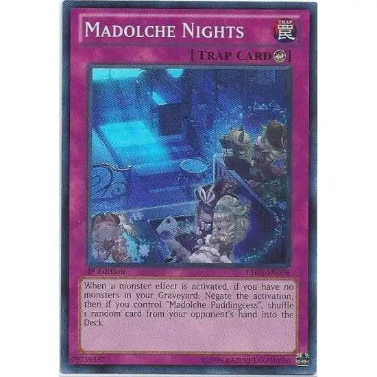 YuGiOh Trading Card Game Lord of the Tachyon Galaxy Super Rare Madolche Nights LTGY-EN076