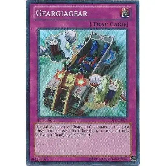 YuGiOh Trading Card Game Lord of the Tachyon Galaxy Super Rare Geargiagear LTGY-EN077