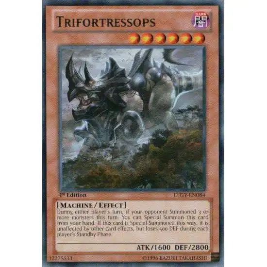 YuGiOh Trading Card Game Lord of the Tachyon Galaxy Rare Trifortressops LTGY-EN084