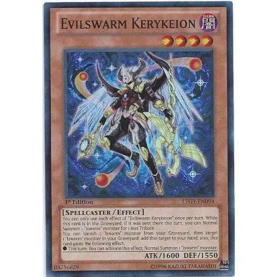 YuGiOh Trading Card Game Lord of the Tachyon Galaxy Super Rare Evilswarm Kerykeion LTGY-EN094