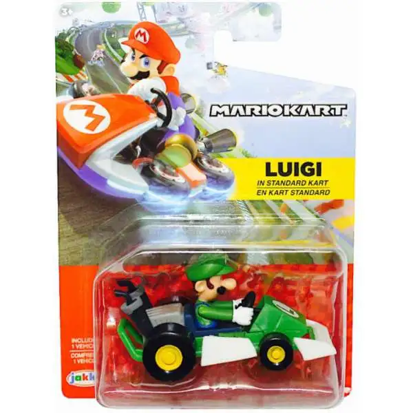 World of Nintendo Mario Kart Luigi Figure [in Standard Kart]