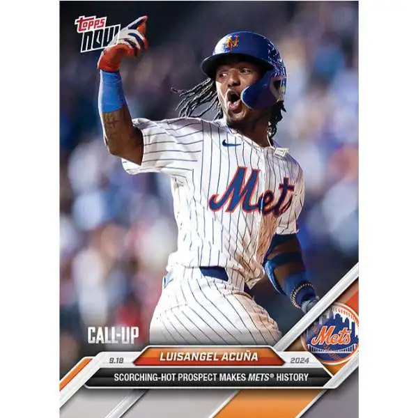 MLB New York Mets 2024 NOW Baseball Luisangel Acuna #717 [Rookie, Makes Mets History]