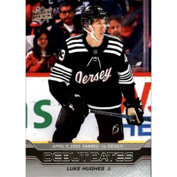 NHL New Jersey Devils 2023-24 Series 1 Debut Dates Luke Hughes DD-25 [Rookie]
