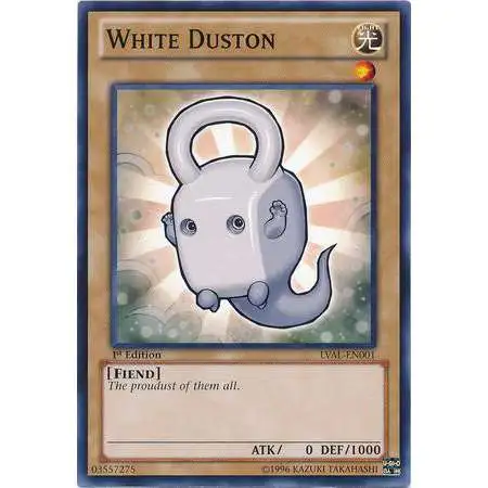 YuGiOh Trading Card Game Legacy of the Valiant Common White Duston LVAL-EN001