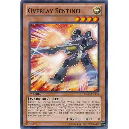 YuGiOh Trading Card Game Legacy of the Valiant Common Overlay Sentinel LVAL-EN005