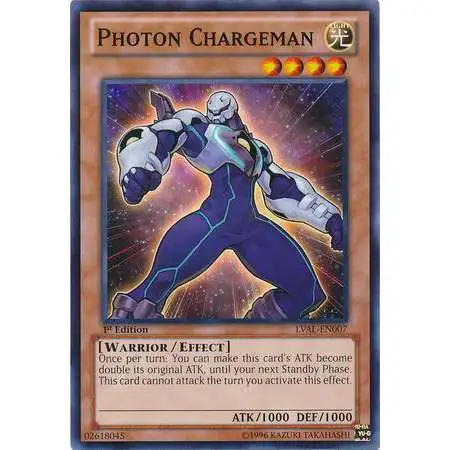 YuGiOh Trading Card Game Legacy of the Valiant Common Photon Chargeman LVAL-EN007
