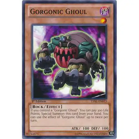 YuGiOh Trading Card Game Legacy of the Valiant Common Gorgonic Ghoul LVAL-EN013