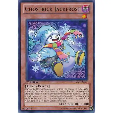 YuGiOh Trading Card Game Legacy of the Valiant Common Ghostrick Jackfrost LVAL-EN021